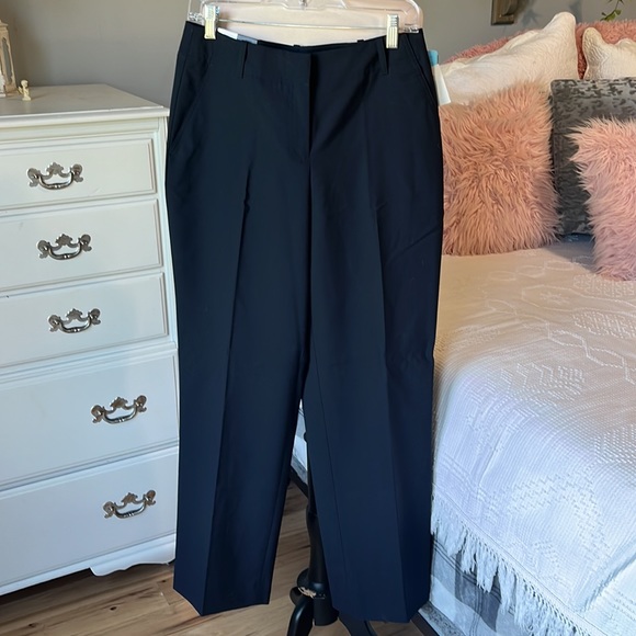 Navy Blue Dress Pants Womens 10 Doc & Amelia Classic Fit Career Occupation New - Picture 2 of 14